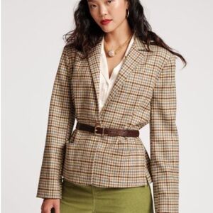 Frances Valentine Max Wool Jacket - Baby Houndstooth